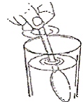 Mix dose in beverage or infant formula - Illustration