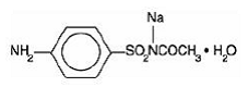 Sulfacetamide Sodium Structural Formula Illustration