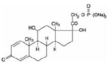 Prednisolone Sodium Phosphate Structural Formula Illustration