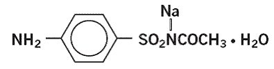 Sumaxin® (sodium sulfacetamide 9% & sulfur 4%) Structural Formula Illustration