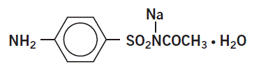 Sumaxin® (sodium sulfacetamide) Structural Formula Illustration