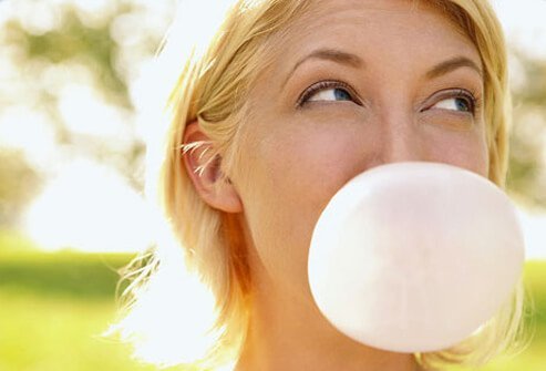 Chewing tells your body to make saliva, which balances the acid tied to the problem.