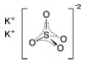 Potassium Sulfate - Structural Formula Illustration