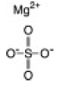 Magnesium Sulfate - Structural Formula Illustration