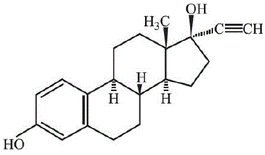 Ethinyl estradiol - Structural Formula Illustration