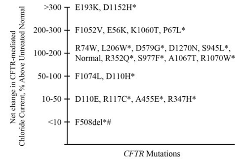 Absolute Change From Baseline in Percent Predicted FEV1 at Each Visit in Trial 1 - Illustration