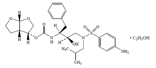 Darunavir - Structural Formula - Illustration
