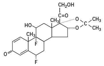 SYNALAR® (fluocinolone acetonide) Structural Formula Illustration