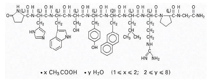 Synarel® (nafarelin acetate) Structural Formula Illustration