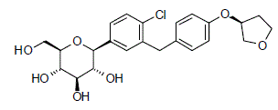 Empagliflozin - Structural Formula Illustration