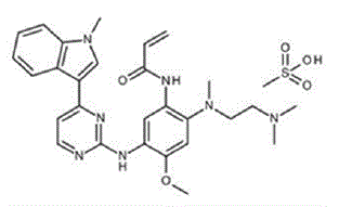 TAGRISSO® (osimertinib) Structural Formula - Illustration