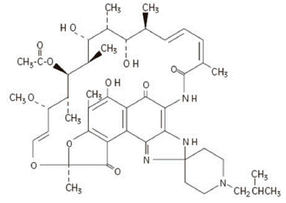 Rifabutin Structural Formula - Illustration