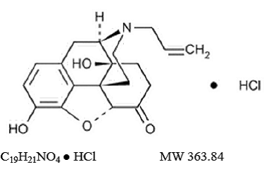 naloxone hydrochloride - Structural Formula Illustration