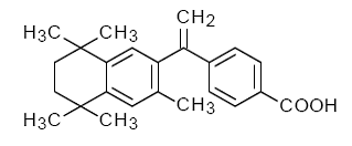   Targretin® (bexarotene)  Structural Formula Illustration