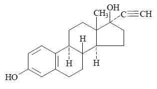 Ethinyl estradiol - Structural Formula Illustration