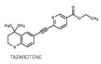 TAZORAC® (tazarotene) Structural Formula Illustration