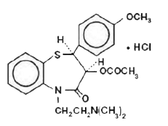 TAZTIA XT® (diltiazem hydrochloride) Structural Formula Illustration