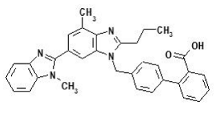 Telmisartan - Structural Formula Illustration