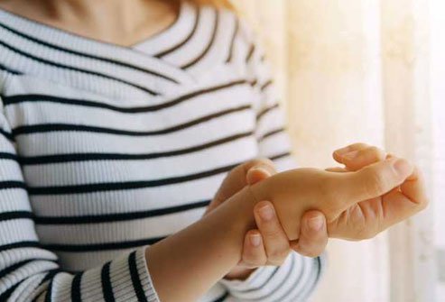 You typically have pain around a joint, especially if you continue to use it a lot in hobbies, sports, or on the job.