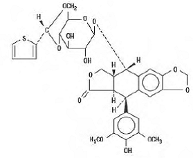 VUMON® (teniposide) Structural Formula Illustration