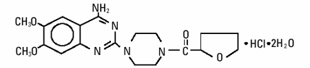 HYTRIN®
  (terazosin hydrochloride)  Structural Formula Illustration