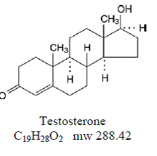 Androderm® (testosterone transdermal system) Structural Formula Illustration