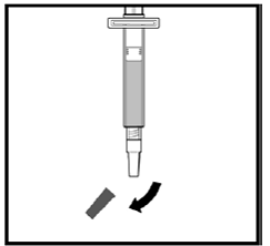 Remove the needle cap - Illustration