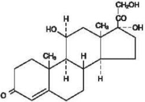 TEXACORT (hydrocortisone) Structural Formula Illustration