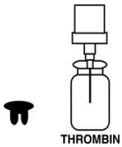 Remove the rubber diaphragm from vial. Remove pump with protective cap from tray and snap onto
vial - Illustration