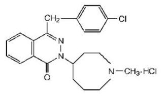 Azelastine hydrochloride - Structural Formula Illustration