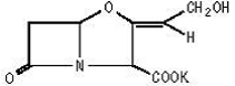 Clavulanate Potassium - Structural Formula Illustration