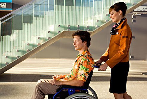Airports are filled with snaking lines and long walks, which can be a recipe for back pain.