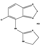 ZANAFLEX Capsules® (tizanidine hydrochloride) Structural Formula Illustration