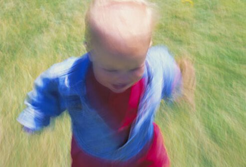 Toddler running