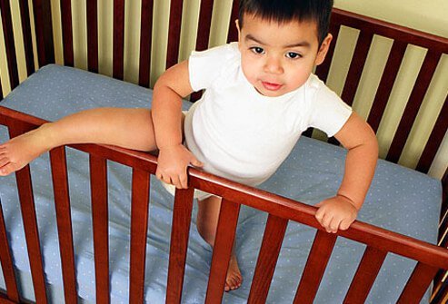 Toddler climbing