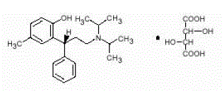 Detrol® LA (tolterodine tartrate extended release capsules) Structural Formula Illustration