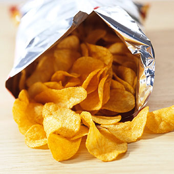 A bag of potato chips