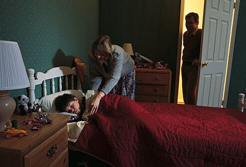 To create the right space for sleep, keep your child's room dark at night.