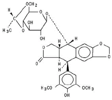 Toposar® (etoposide) Structural Formula Illustration