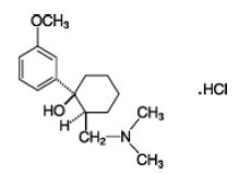 ULTRAM® (tramadol hydrochloride) Structural Formula Illustration