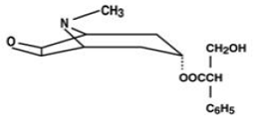 Transderm Scop® (scopolamine) Structural Formula Illustration