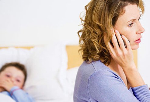 High fever, fever lasting three days or longer, signs of dehydration, green or yellow mucous after 10 days or discharge from eyes are reasons to call the pediatrician.