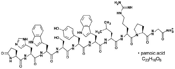 TRELSTAR®
  (triptorelin pamoate) Structural Formula Illustration