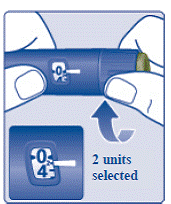 Choose your injection site and wipe the skin with an
alcohol swab  - Illustration