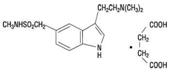 Sumatriptan succinate - Structural Formula Illustration