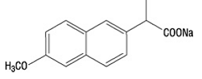 Naproxen sodium - Structural Formula Illustration