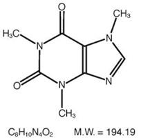 Caffeine - Structural Formula Illustration 2