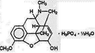 Codeine Phosphate - Structural Formula Illustration