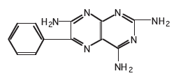 DYRENIUM (triamterene) Structural Formula Illustration