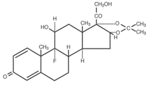 Trianex® 0.05% (triamcinolone acetonide) Structural Formula Illustration